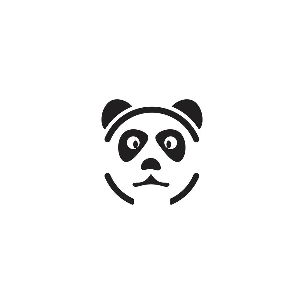 Panda illustration logo vector