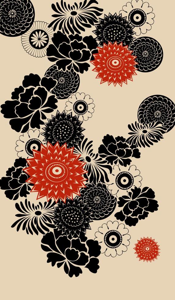 Decorative floral background vector