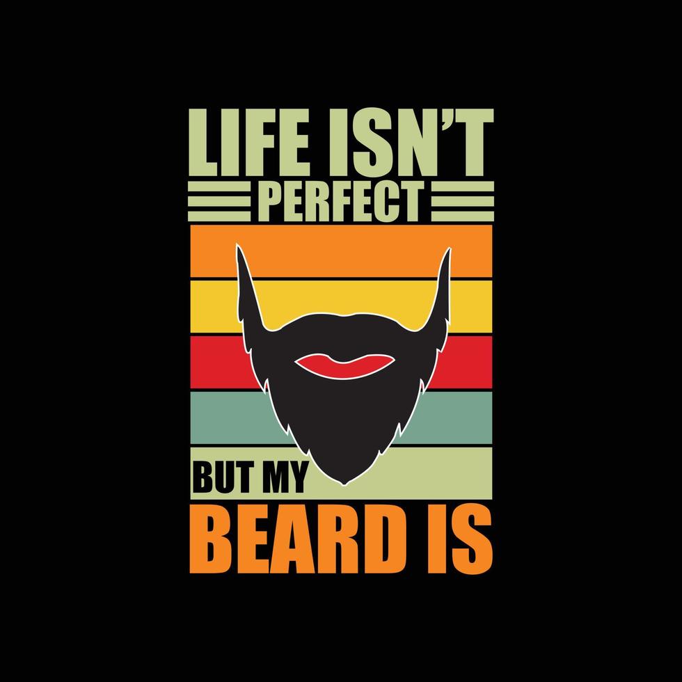 Beard T-shirt design vector