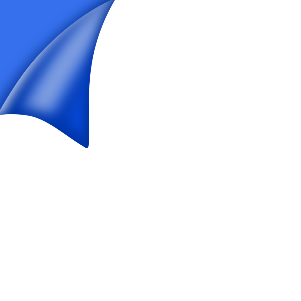 blauw papper hoek illustratie png