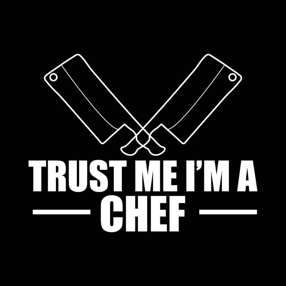 Chef T-shirt design vector