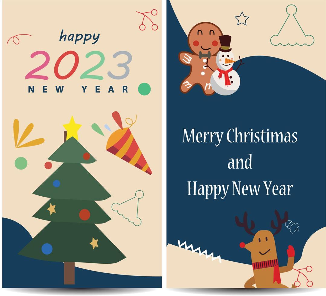 colección de paquete de banner de navidad de vector con bola de ilustración y para el día de navidad natal y feliz año nuevo saludo vacaciones de bienvenida