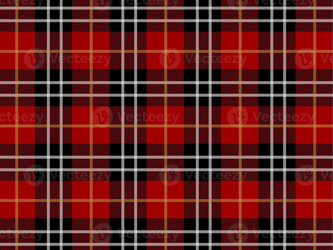 red and black tartan plaid seamless pattern photo