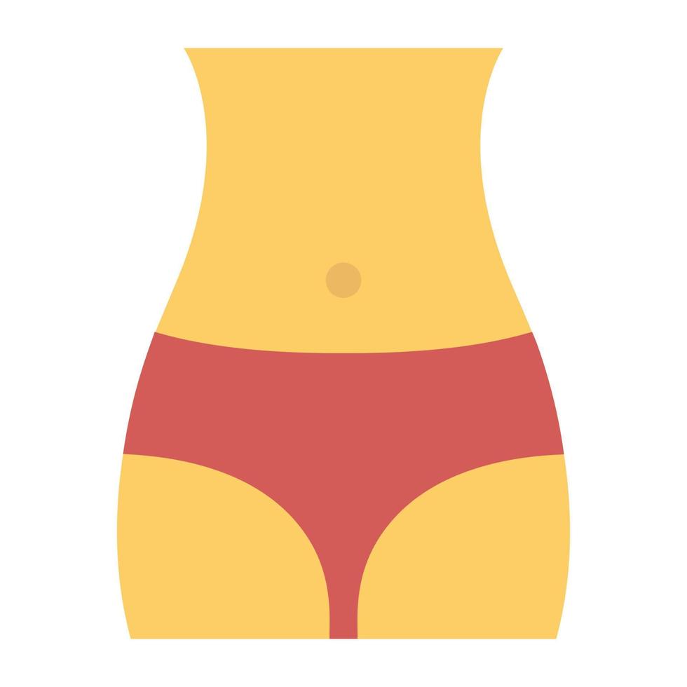 cuerpo delgado de moda vector