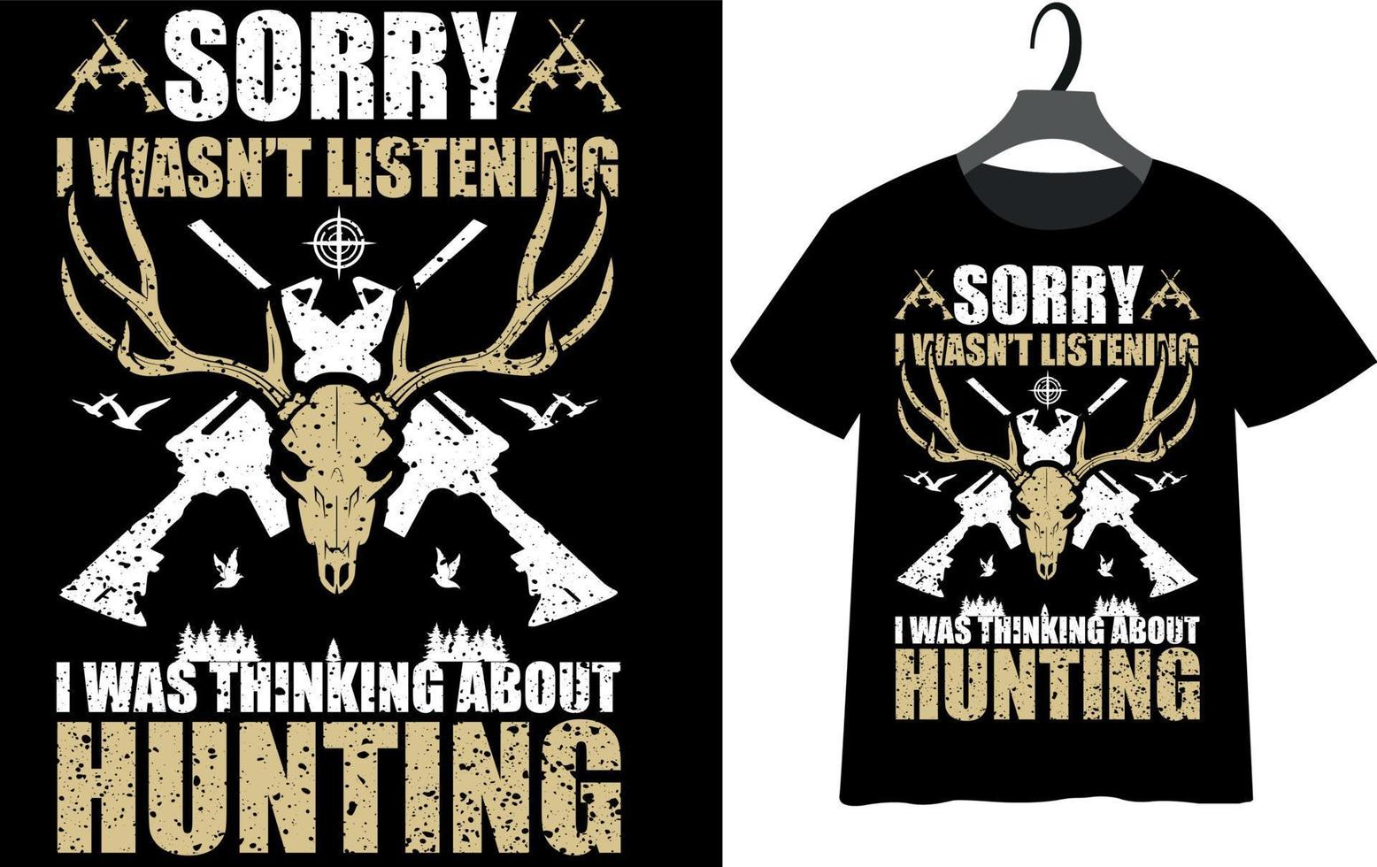 Best deer hunting t-shirt design for Father's day vector