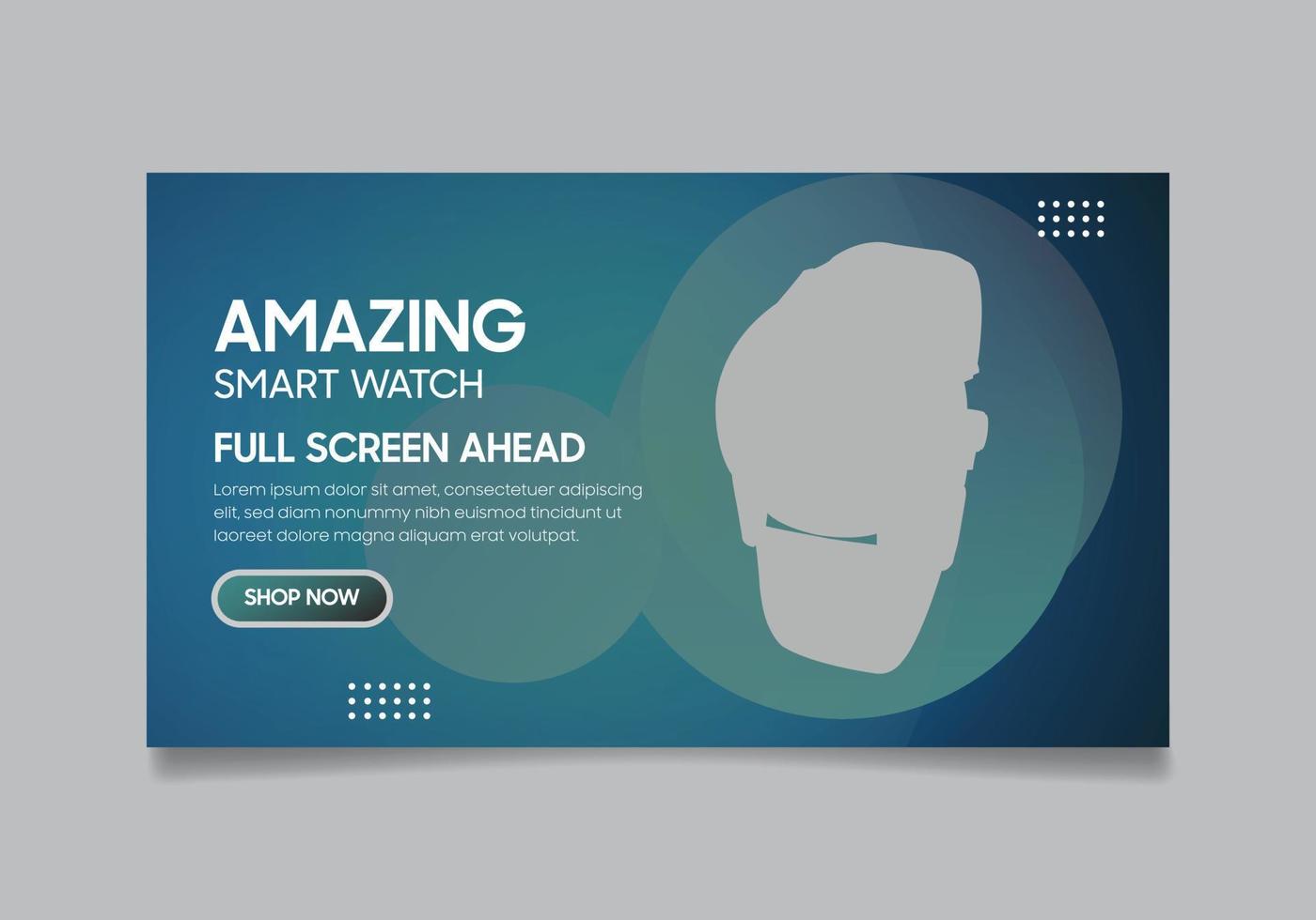 Watch Social Media Web Banner Creative Web Banner Design vector