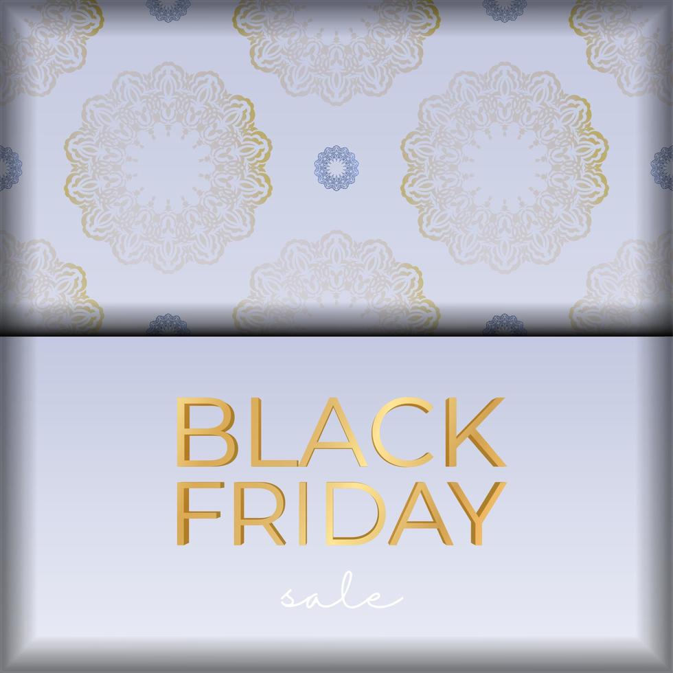 Baner Sale Black Friday Beige with Abstract Ornament vector