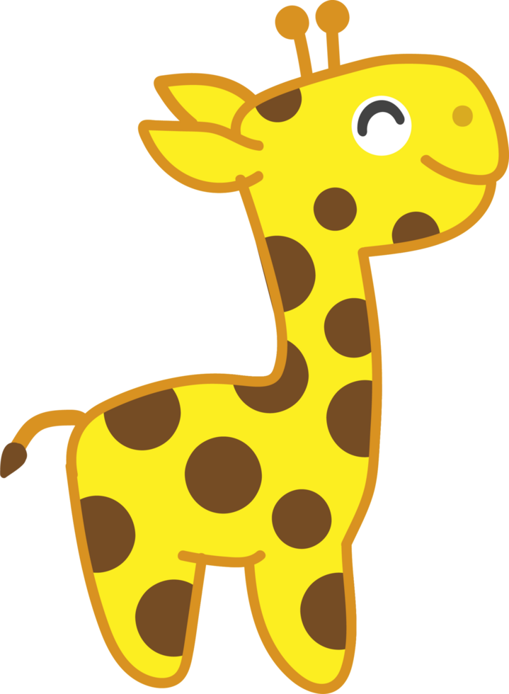 schattig giraffe uitsnijden png