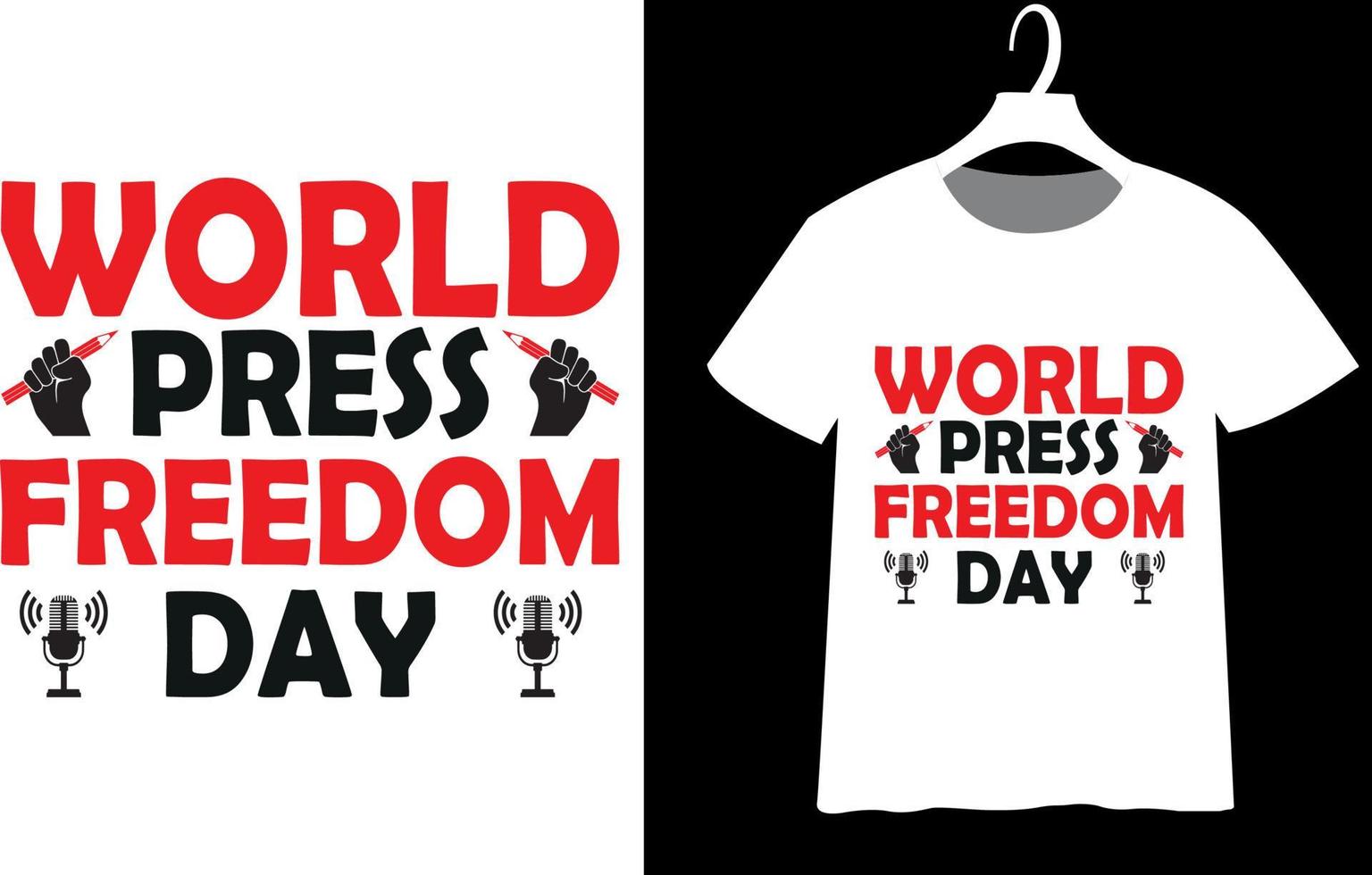 Best world press freedom day t-shirt design for you vector