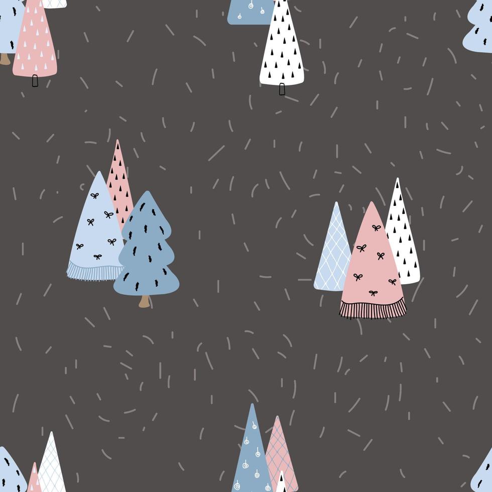 Modern background with christmas trees, great design for any purposes. vector