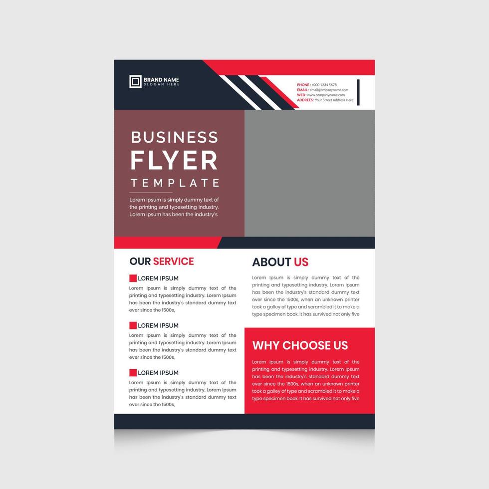 Creative business flyer template Design in vector