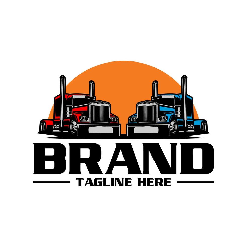 trucking logo - truck trailer logo vector