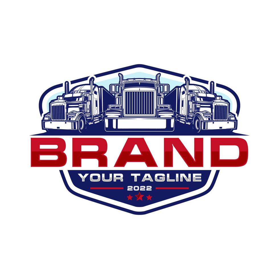 trucking logo - truck trailer logo vector