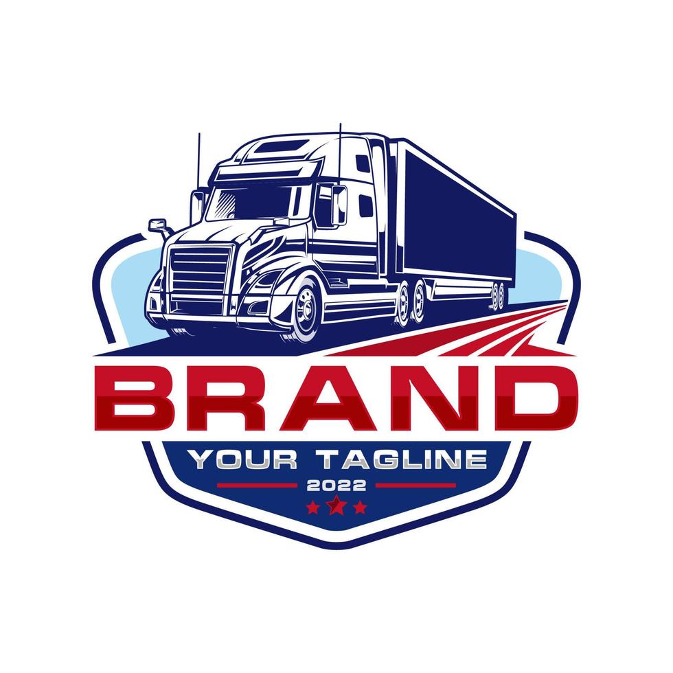 trucking logo - truck trailer logo vector