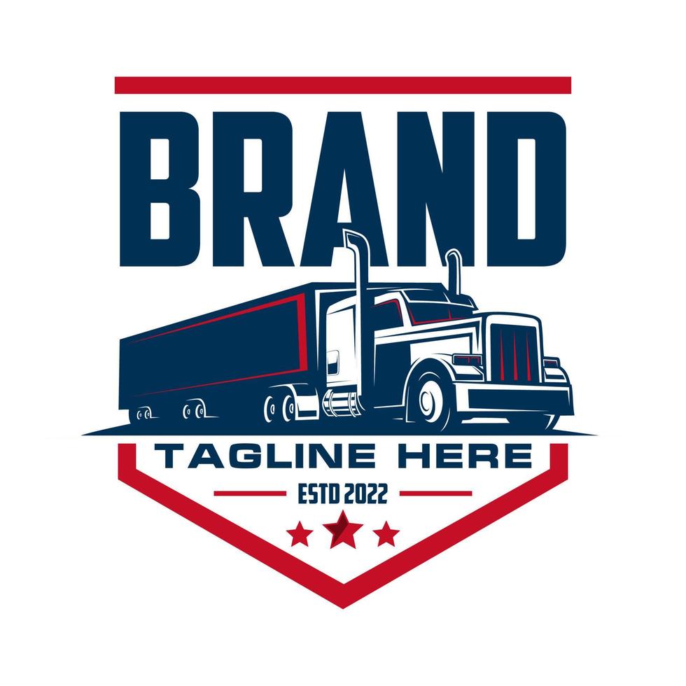 trucking logo - truck trailer logo vector