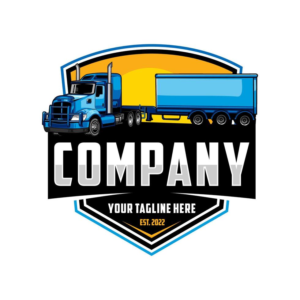trucking logo - truck trailer logo vector