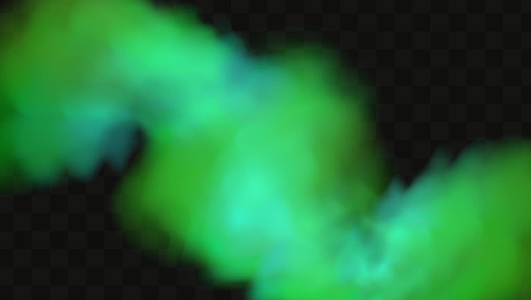 Green stink bad smell, smoke or poison gases,chemical toxic vapour.Vector realistic set of stench breath or sweat odor isolated on transparent checkered background. vector