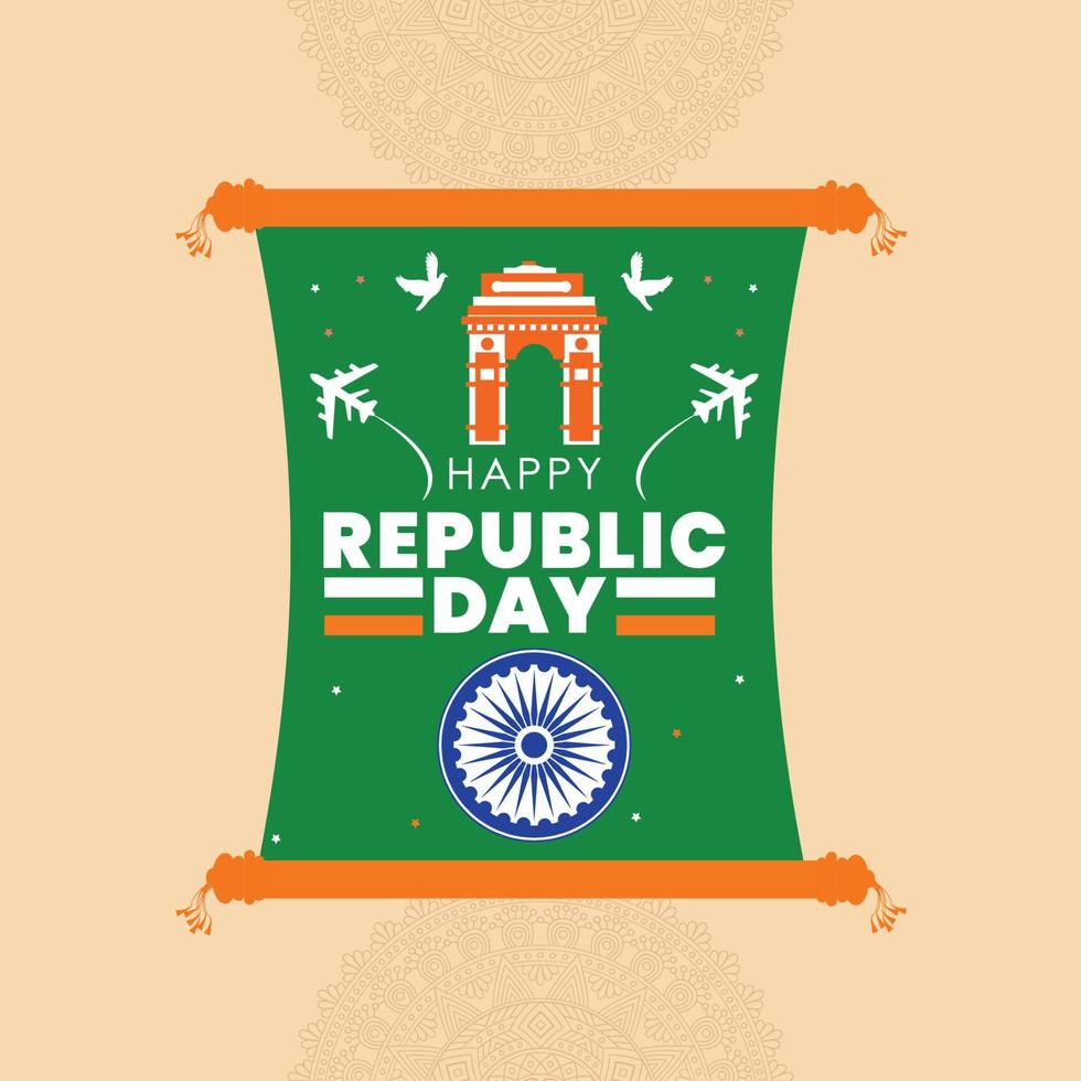Republic day 26 January vector
