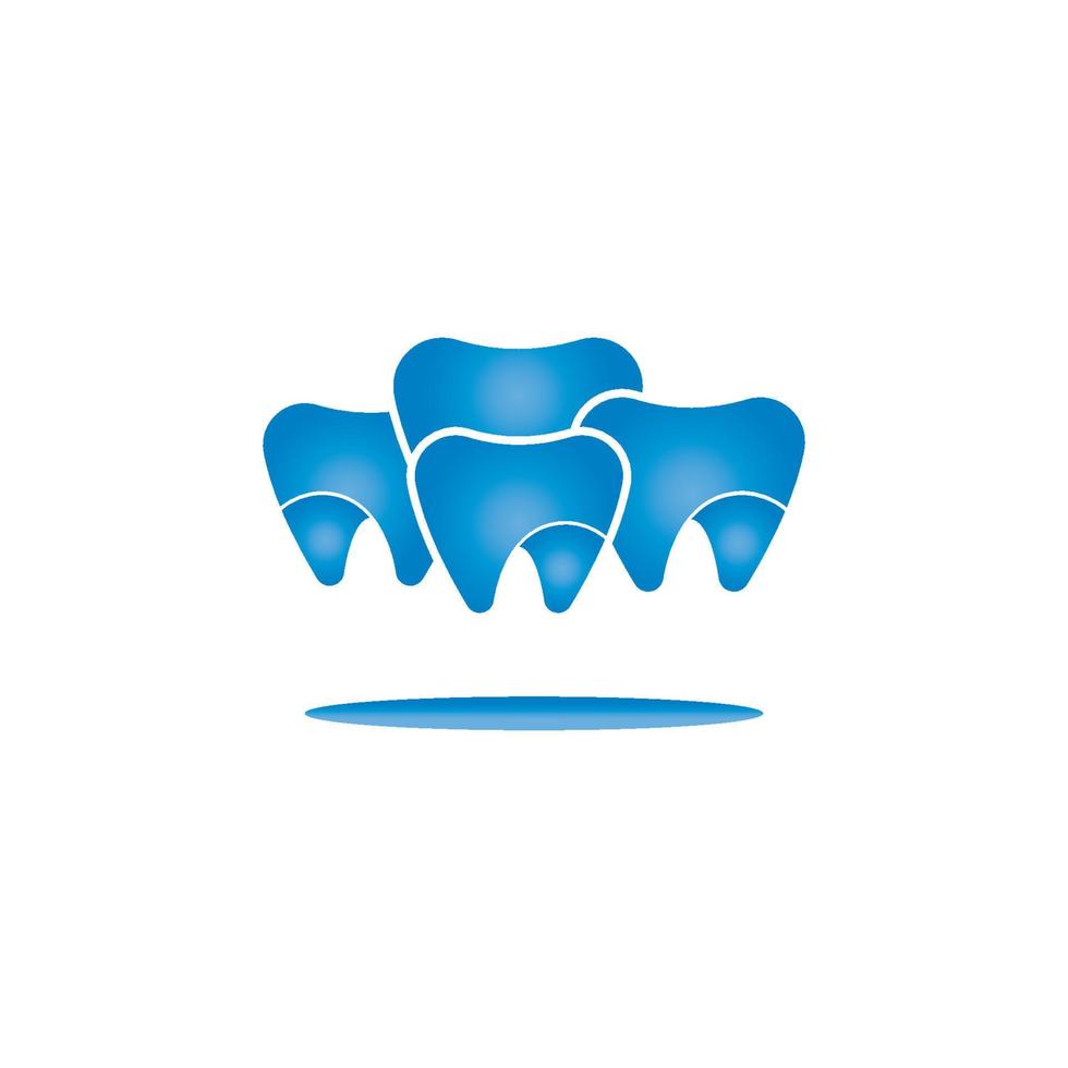 Ilustración de vector de plantilla de logotipo dental