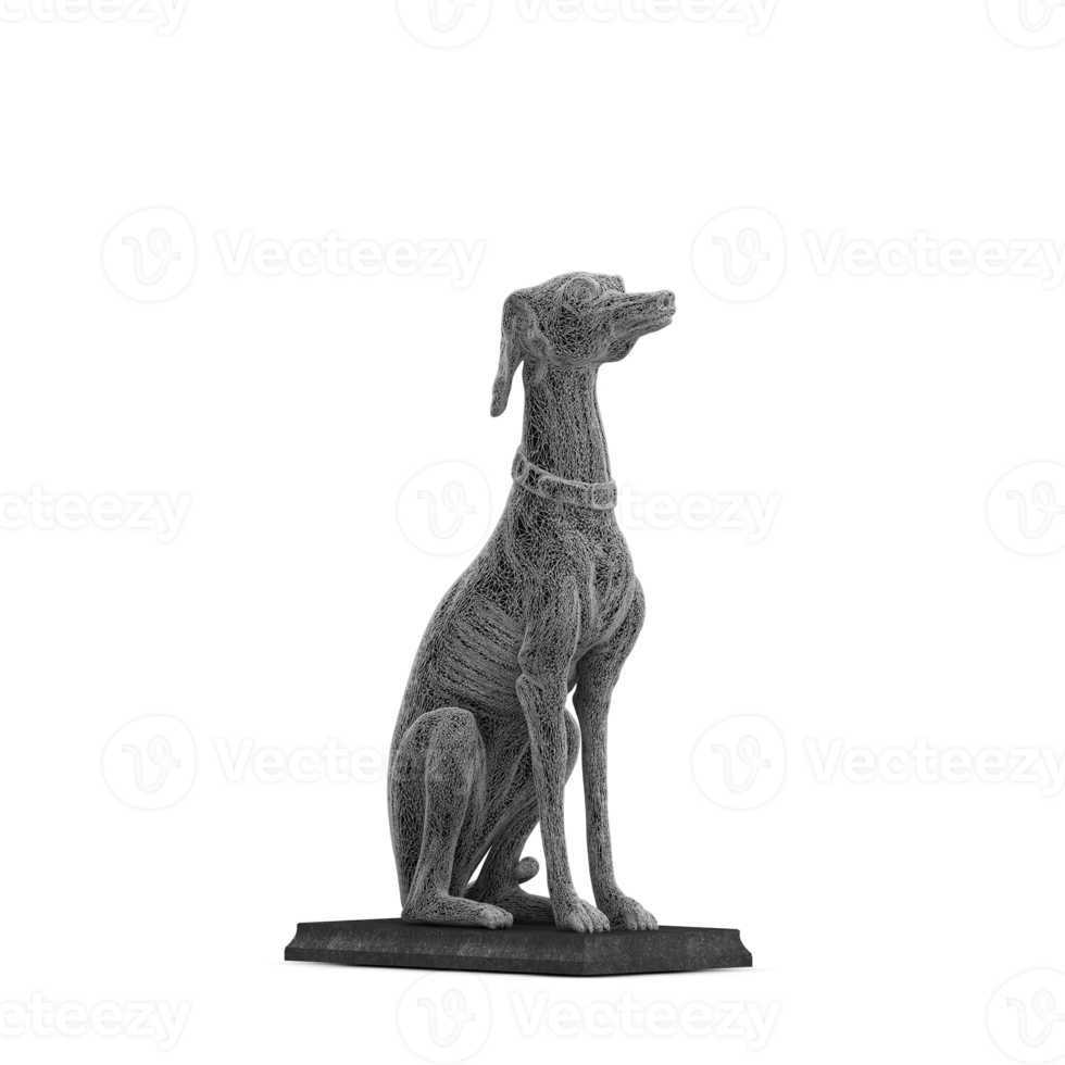 Isometric Statue 3D isolated render png