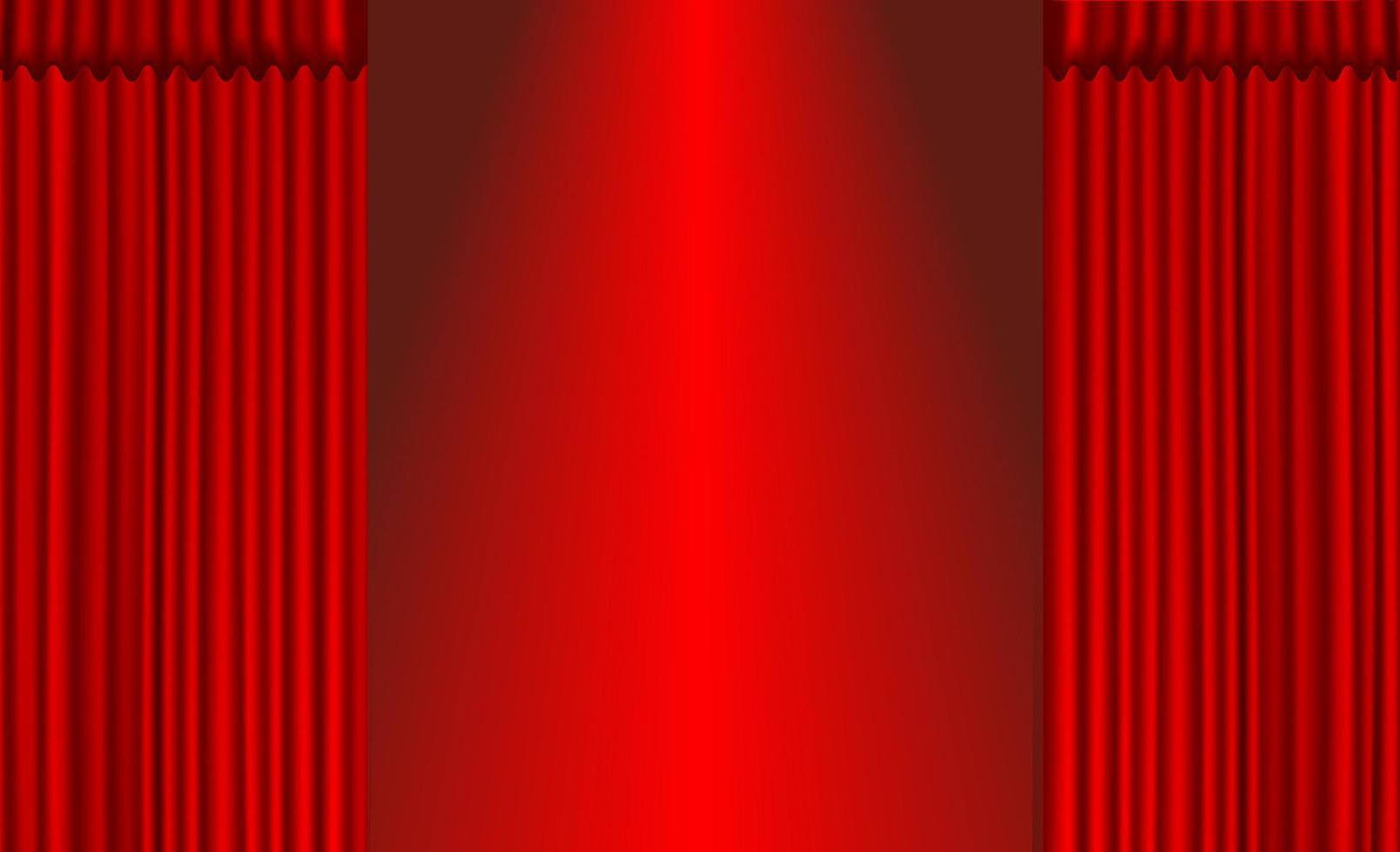 Background vector red curtain style.