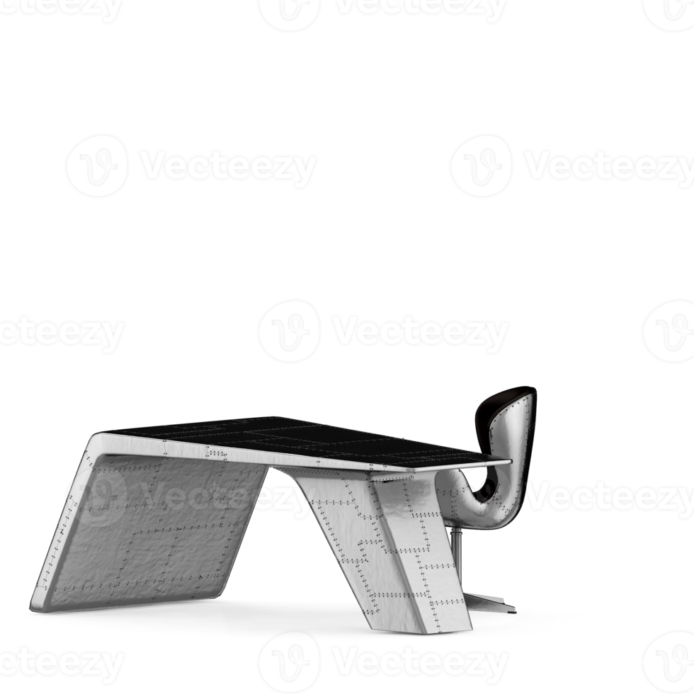 Isometric Table set front 3D render png