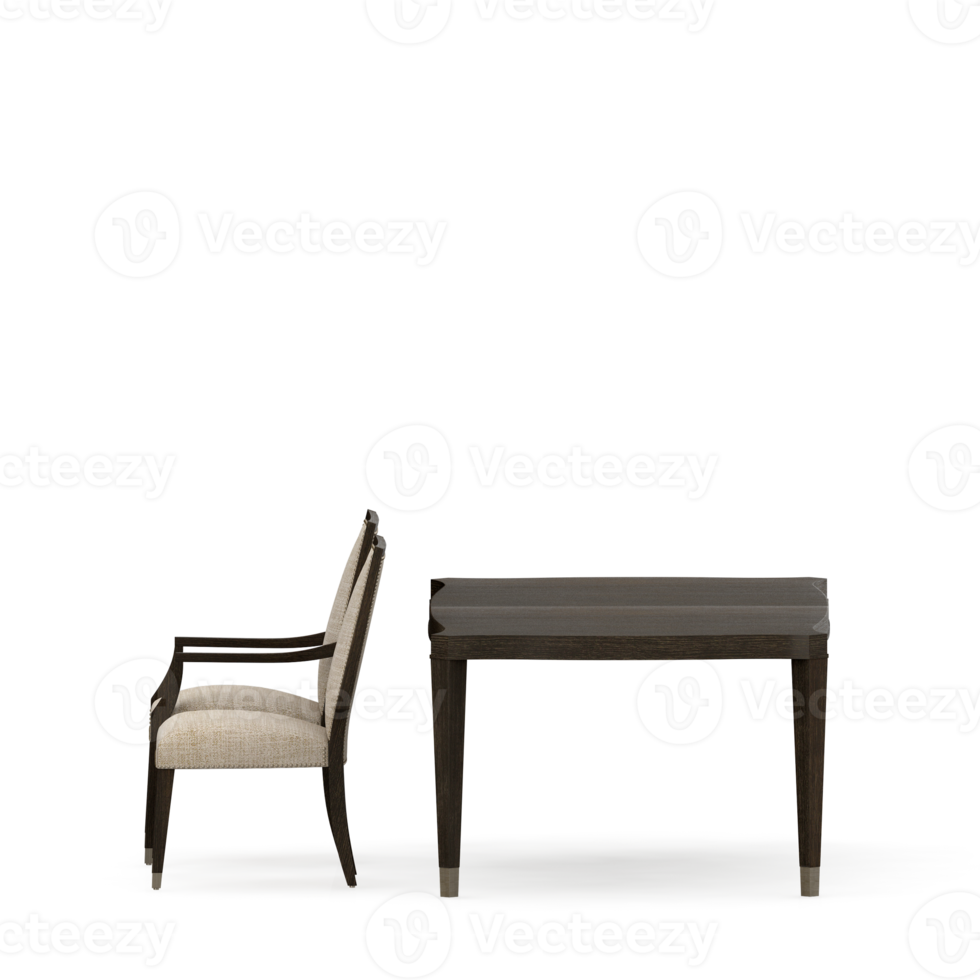 mesa isométrica definida renderização 3d frontal png