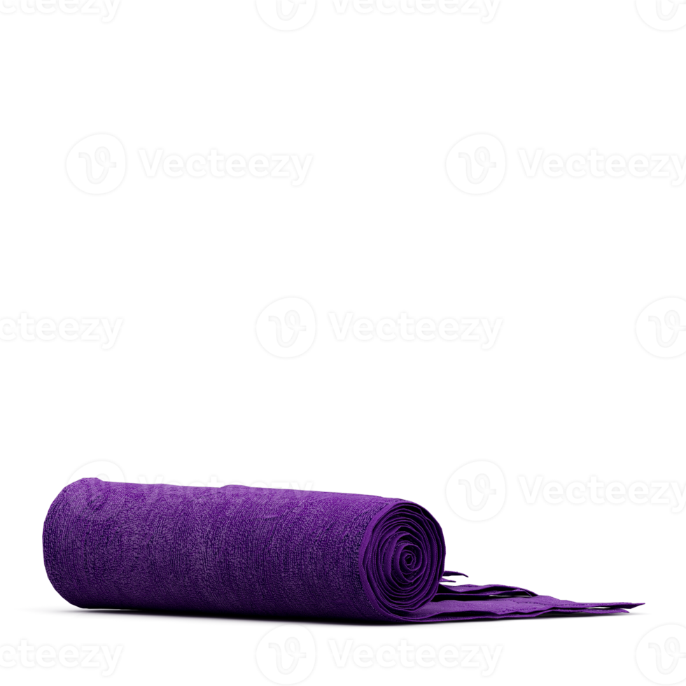 Isometric towels 3D isolated render png