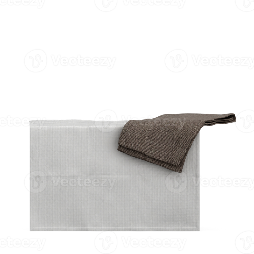 Isometric towels 3D isolated render png