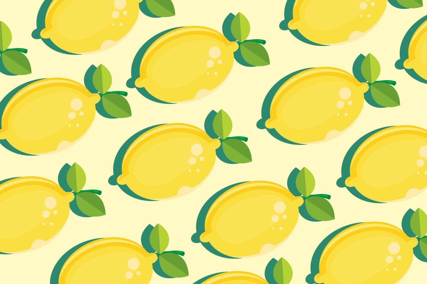 lemon vector pattern background design fruit natural