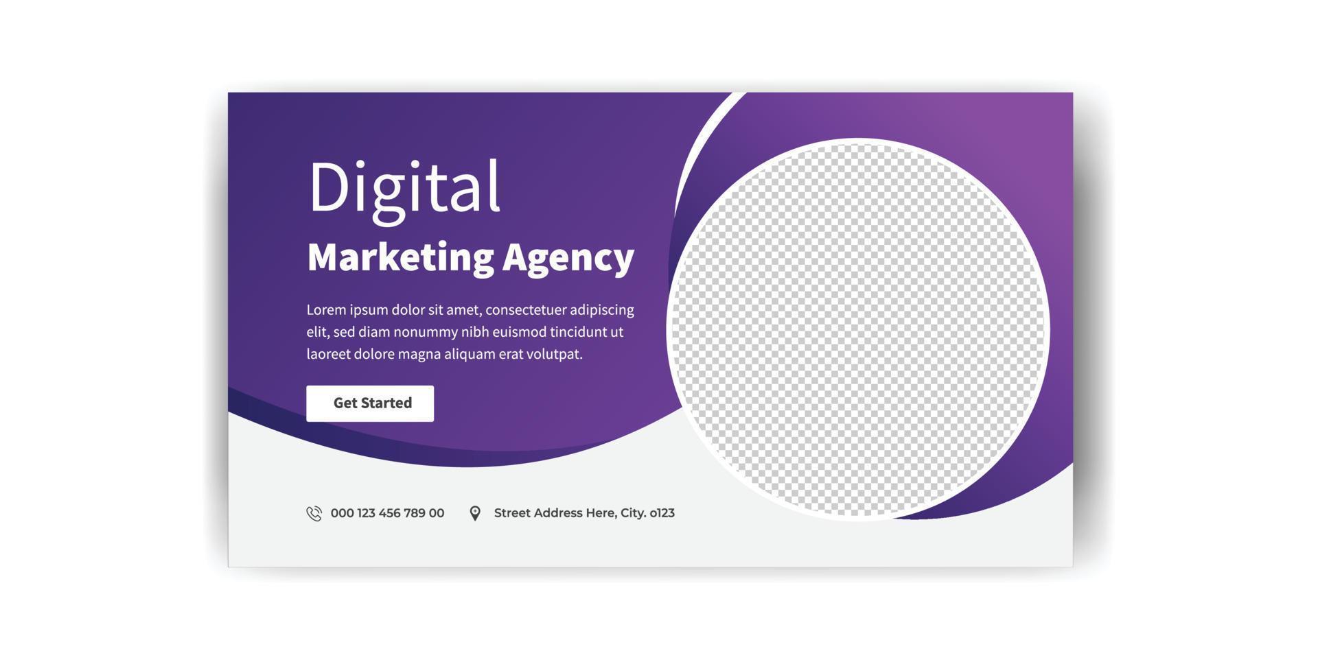 digital marketing social media post template. social media banner template design. vector