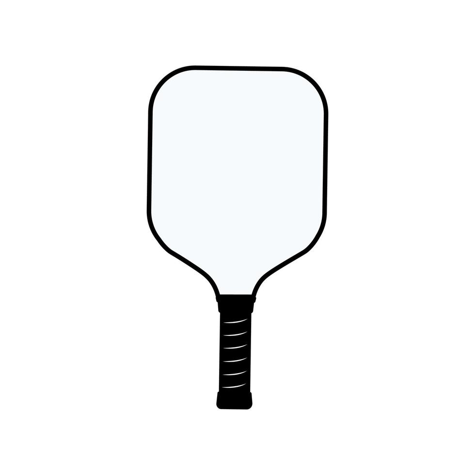 pickleball paleta frente ver vector