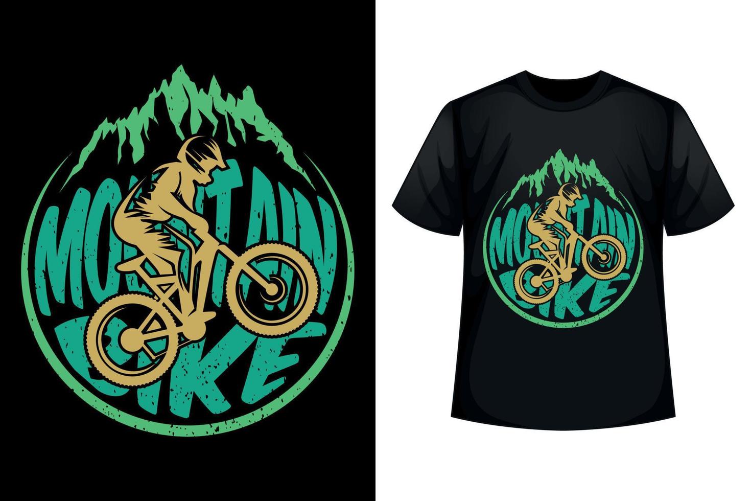 Mountain bike - Cycling t-shirt design template vector