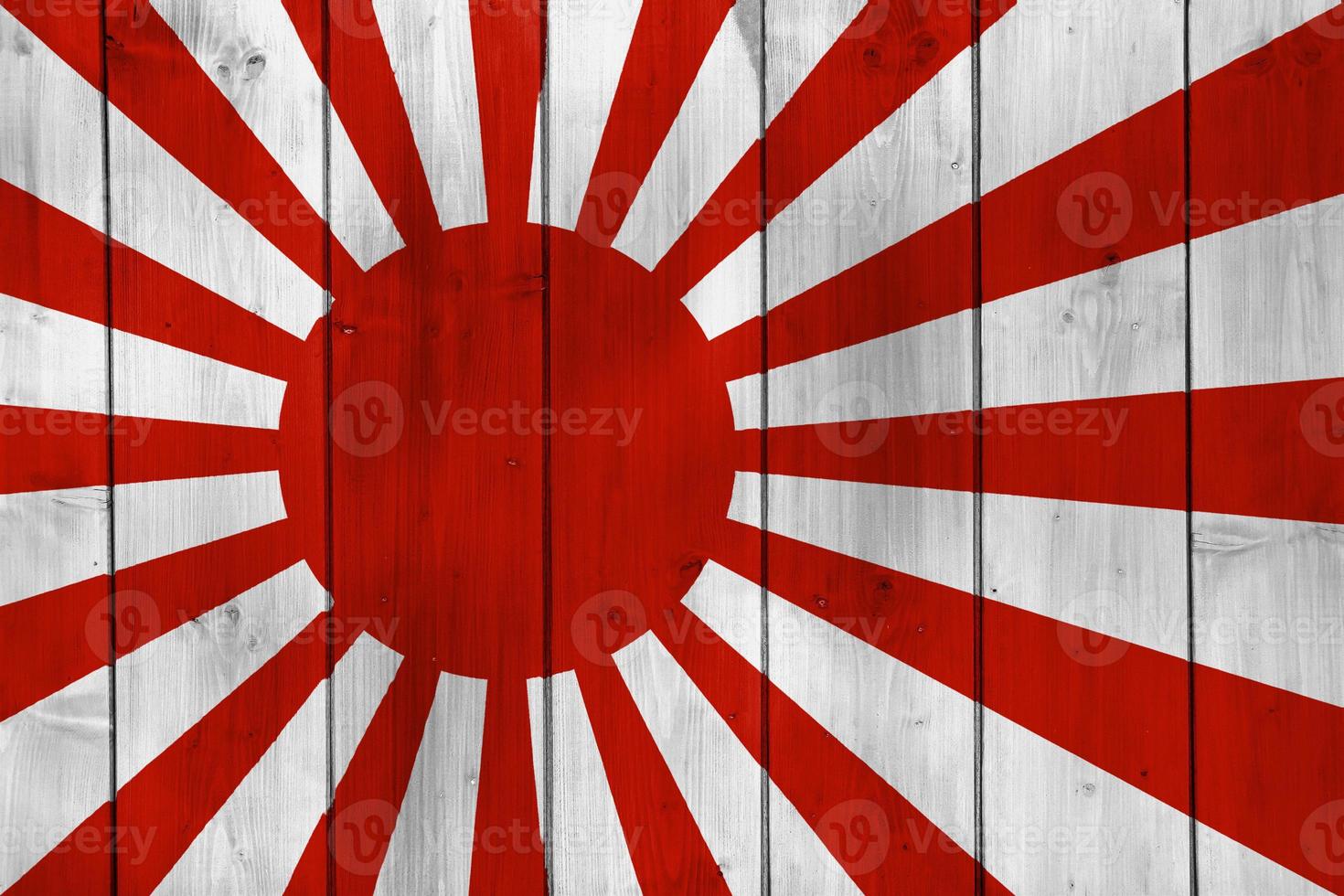 Japanese navy imperial flag on a textured background. Concept collage. photo