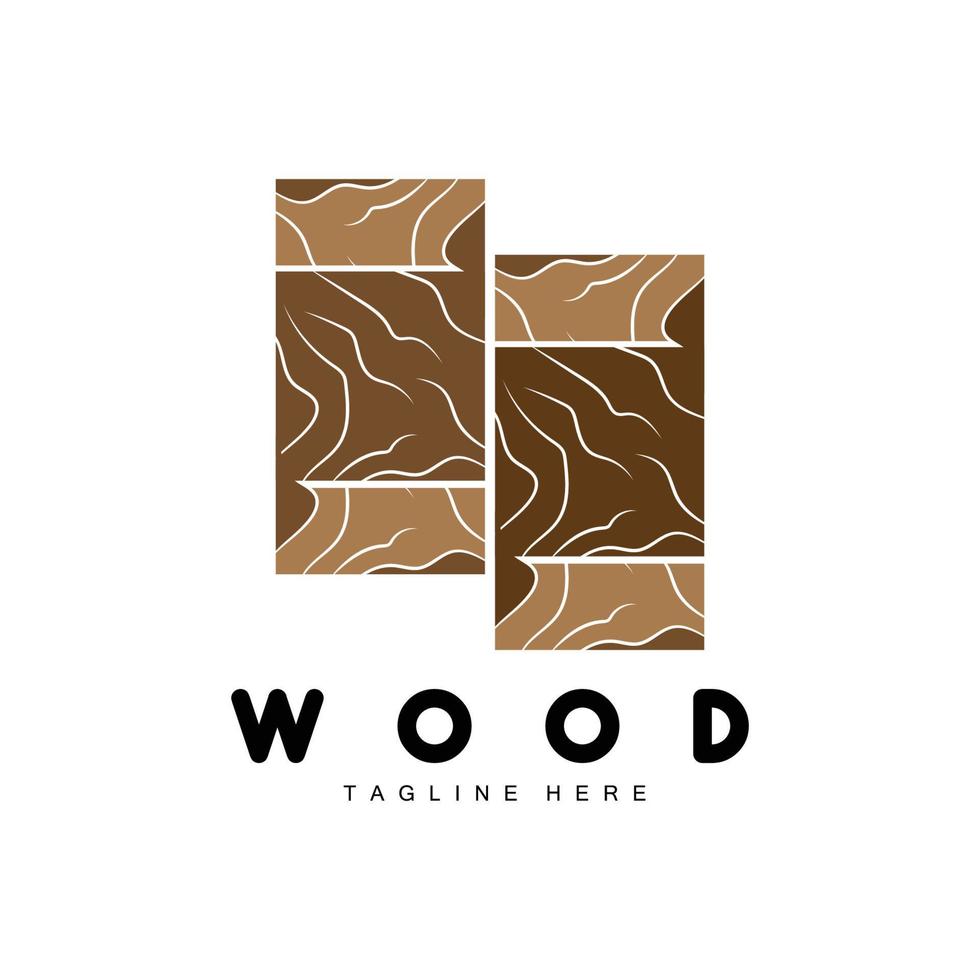 Wood Layer Logo Tree Bark Structure Design Forest Template Vector