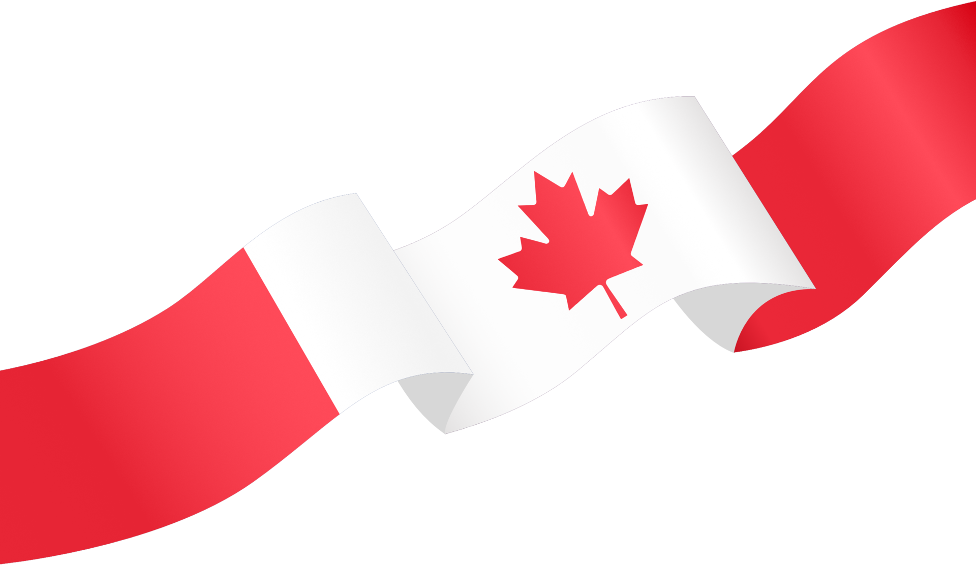 Canada drapeau vague isolé sur png ou transparent Contexte 19641241 PNG