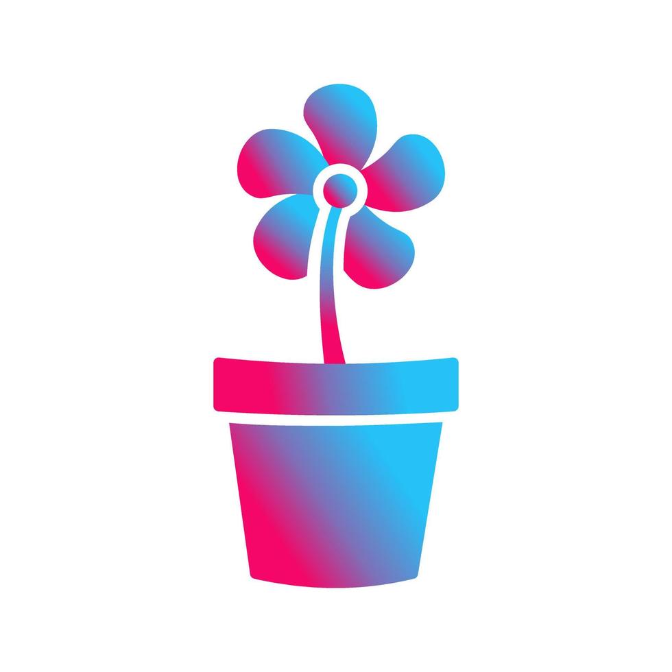 Flower Pot Vector Icon