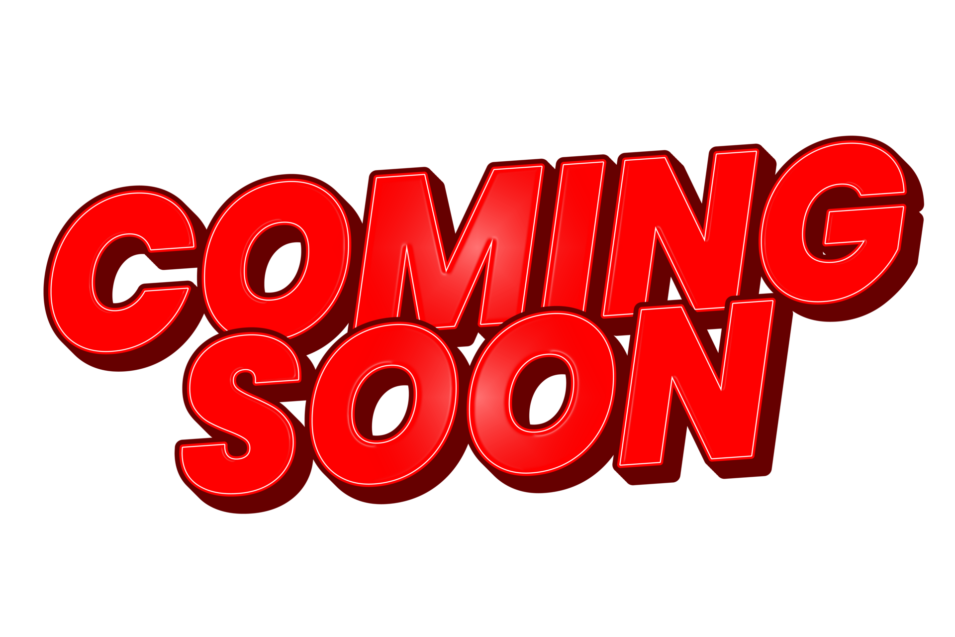 Coming Soon 3d Label Promotion Banner 19641473 PNG
