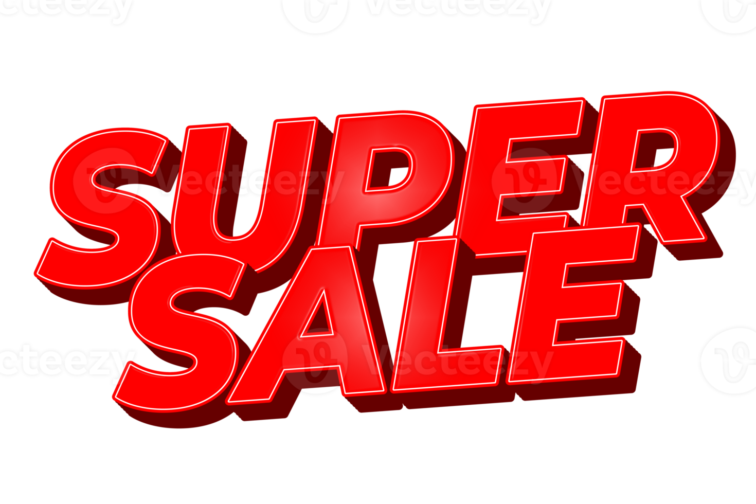 Super sale 3d label promotion banner png