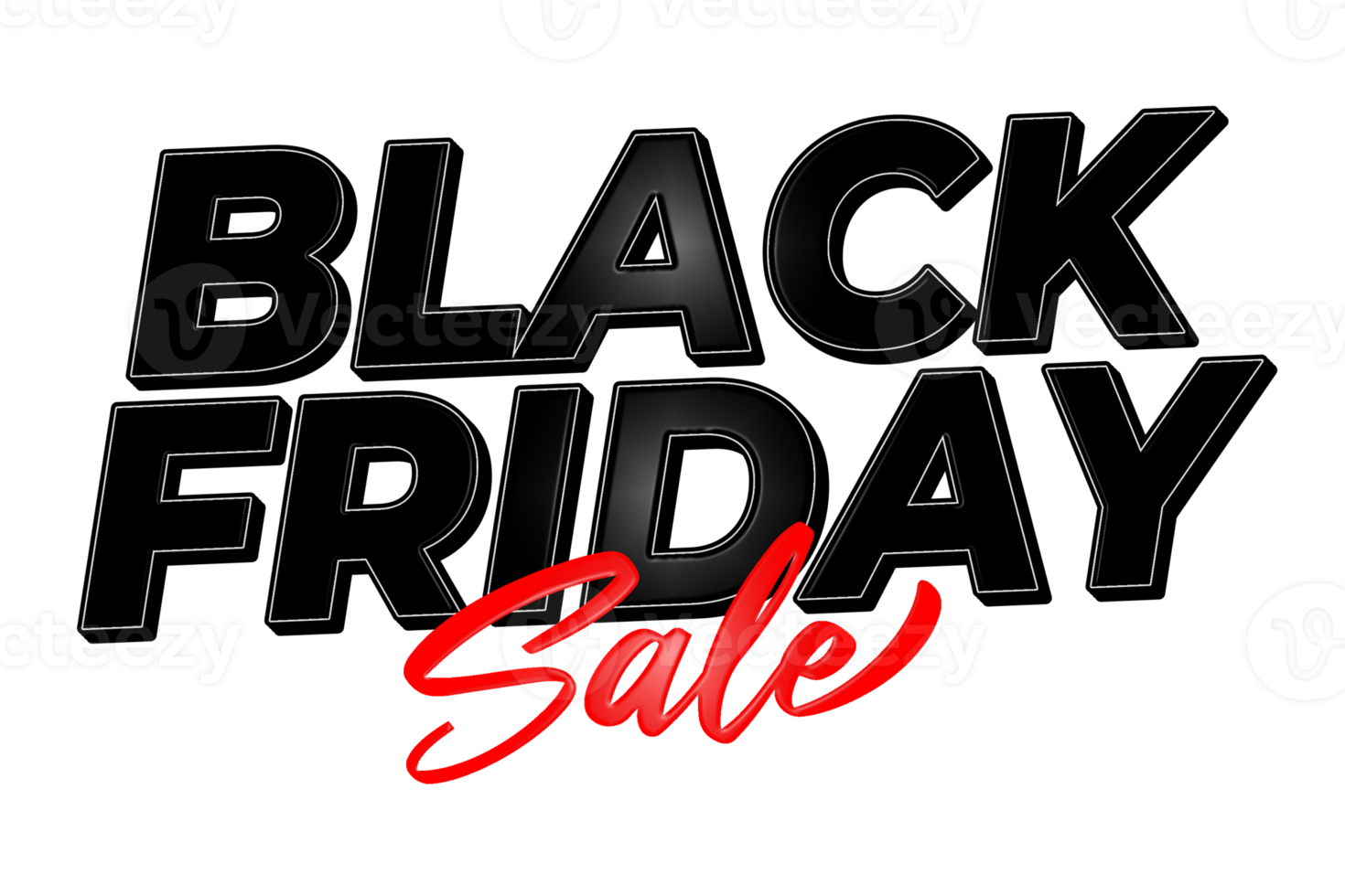 Black friday sale 3d label promotion banner 19641485 PNG