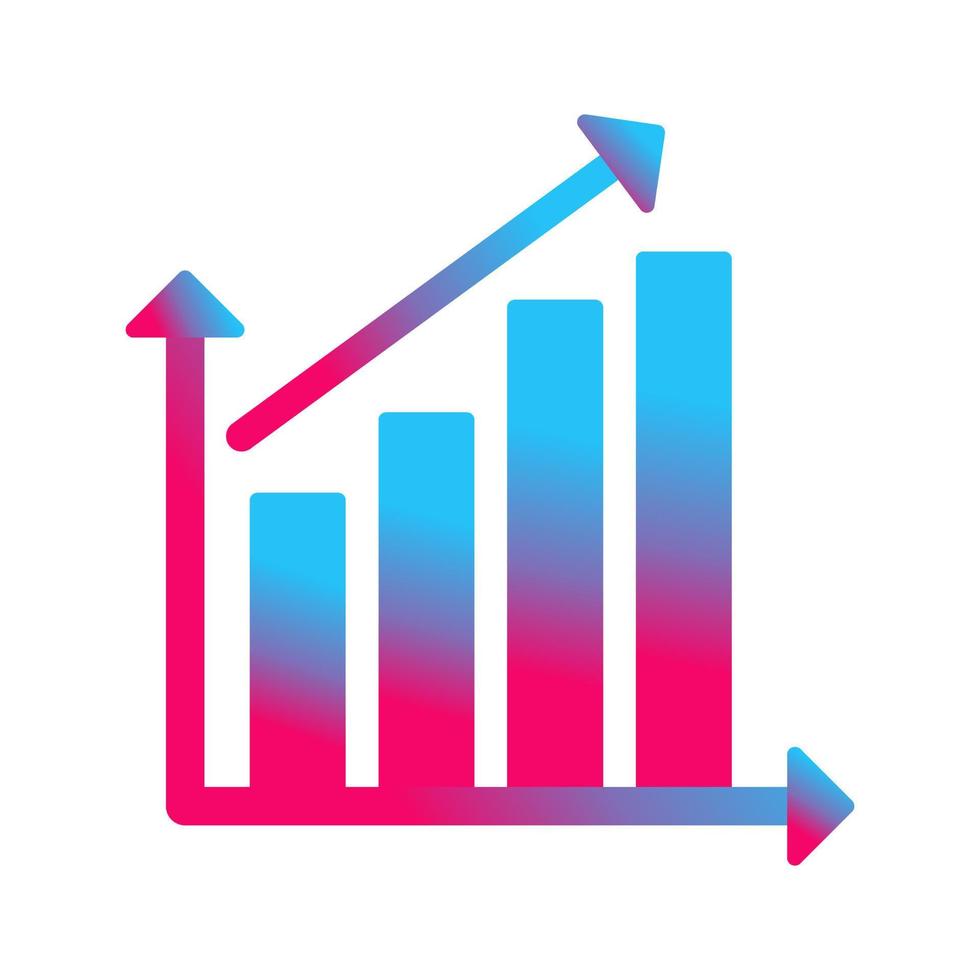 Rising Statistics Vector Icon