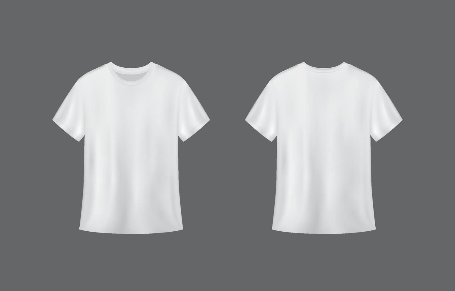 3D T-shirt White Vector