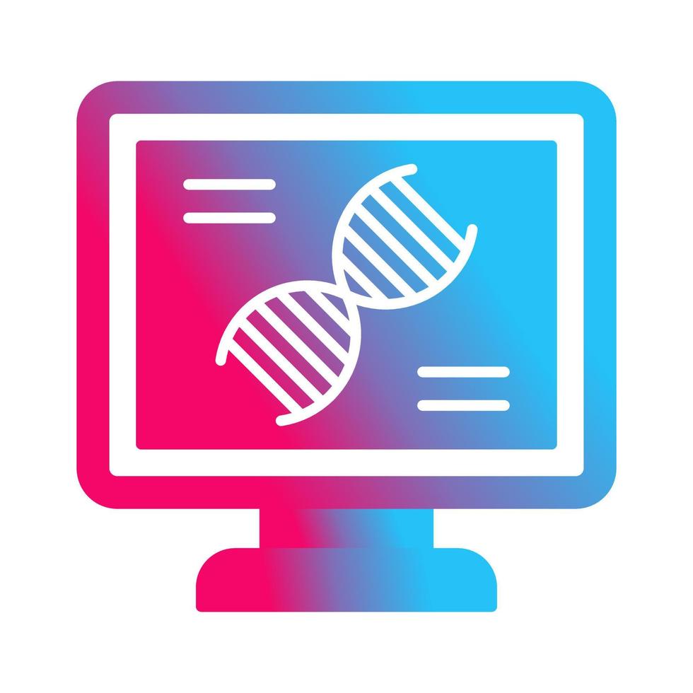 icono de vector de prueba de adn