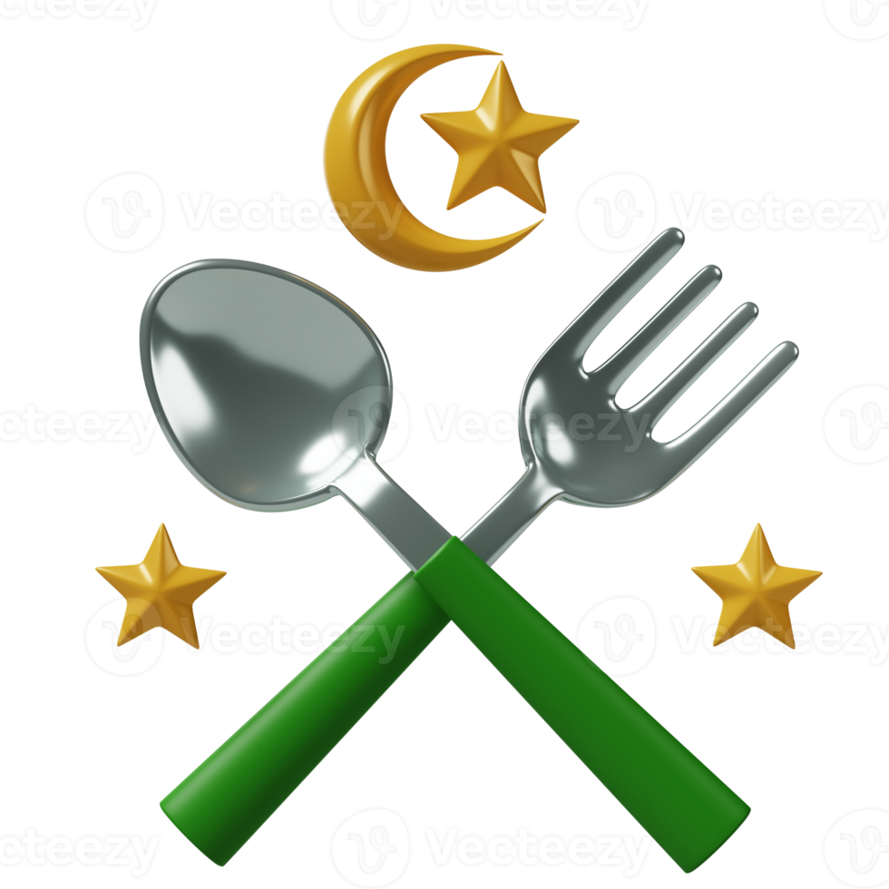 Iftar 3d icon illustration png