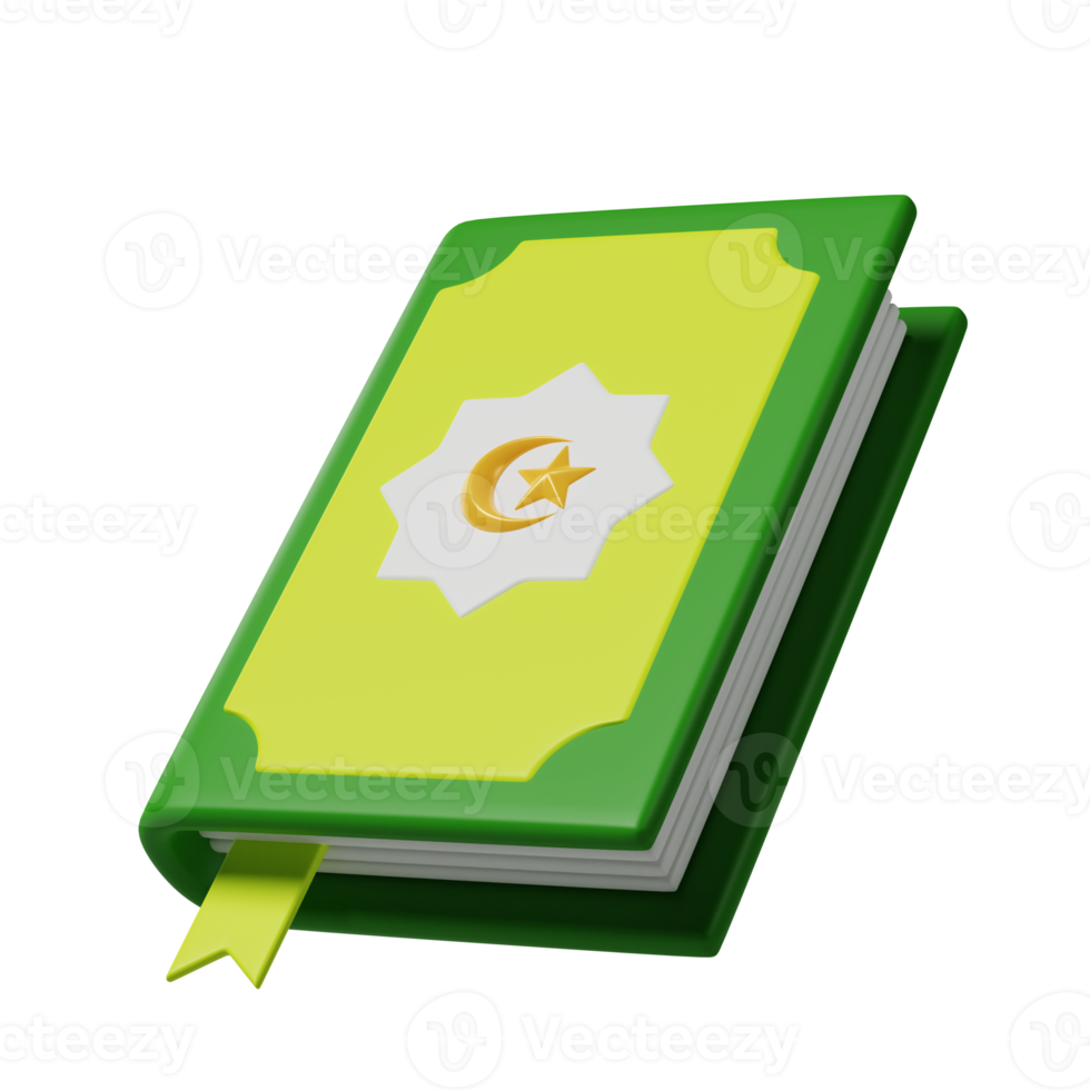 Al-Quran 3d icon illustration png