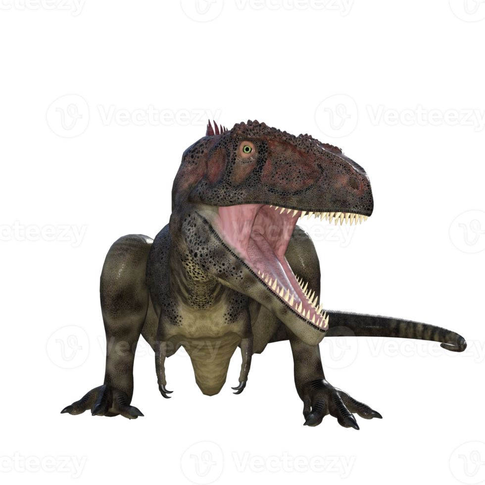 mapusaurus dinosaurio aislado 3d hacer png