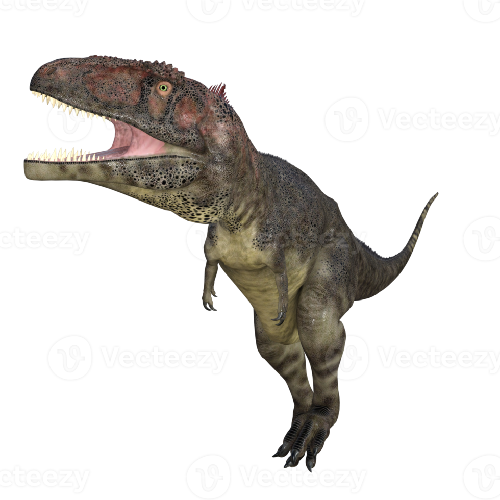 mapusaurus dinosaurio aislado 3d hacer png