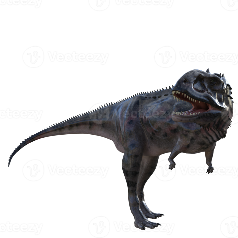 Majungasaurus dinosaur isolated 3d render png