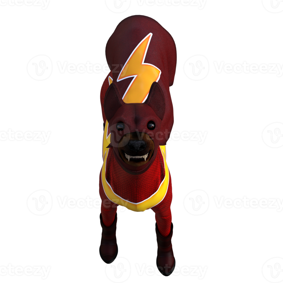 3d koel hond geïsoleerd 3d geven png