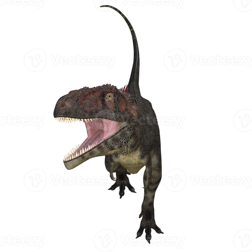 mapusaurus dinosaurio aislado 3d hacer png